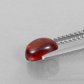 Granato almandino naturale rosso da 1,15 ct, trasparente, trasparente/traslucido