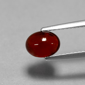 Granato almandino rosso naturale da 1,62 ct, trasparente, trasparente/traslucido