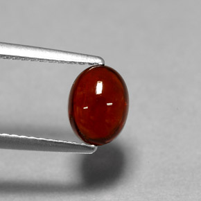 Granato almandino rosso naturale da 1,62 ct, trasparente, trasparente/traslucido