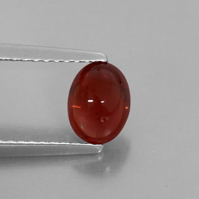 Granato almandino naturale rosso da 1,28 ct, trasparente, trasparente/traslucido