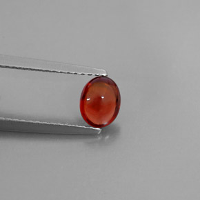 Granato almandino naturale rosso da 0,90 ct, trasparente, trasparente/traslucido