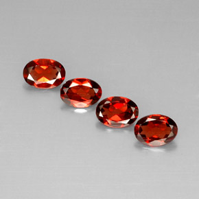 Granato almandino naturale rosso da  ct, taglio ovale, VS