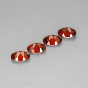 Gemme di Granato Almandino Rosso naturale da  ct, Taglio ovale, VS