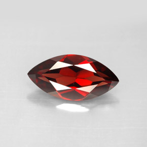 Granato almandino rosso scuro naturale da 3,10 ct, taglio marquise, VVS-VS