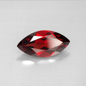 Granato almandino rosso scuro naturale da 3,10 ct, taglio marquise, VVS-VS