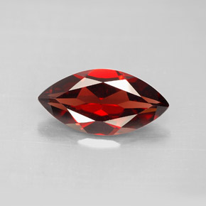 Granato Almandino Rosso scuro naturale da 2.94 ct, Taglio marquise, VVS-VS
