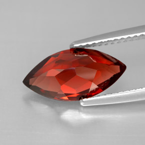 Granato Almandino Rosso scuro naturale da 3.16 ct, Taglio marquise, VVS-VS