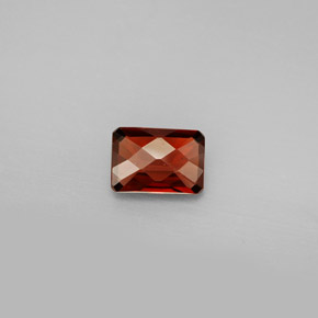 Granato almandino naturale rosso da 1,03 ct, taglio smeraldo, VS