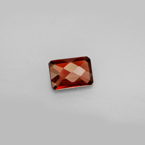 Granato almandino naturale rosso da 1,03 ct, taglio smeraldo, VS