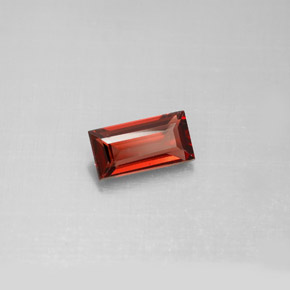 Granato almandino naturale rosso da 1,10 ct, baguette, VS