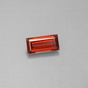 Granato almandino naturale rosso da 1,05 ct, baguette, VS