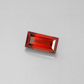 Granato almandino naturale rosso da 1,19 ct, baguette, VS