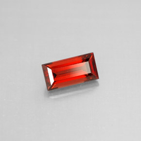 Granato almandino naturale rosso da 1,19 ct, baguette, VS