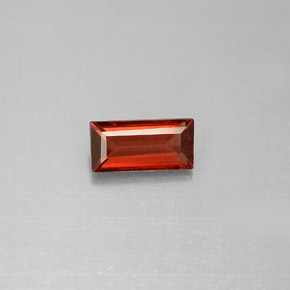 Granato almandino naturale rosso da 1,00 ct, baguette, VS