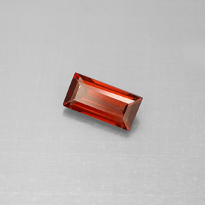 Granato almandino naturale rosso da 1,00 ct, baguette, VS