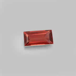 Granato Almandino Rosso arancione naturale da 1.17 ct, Taglio a baguette, VS