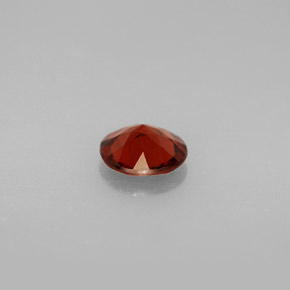 Granato Almandino Rosso arancione naturale da 0.77 ct, Taglio rotondo, VVS-VS