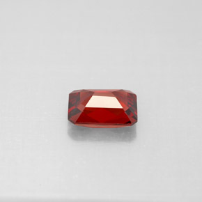 Granato almandino naturale rosso da 1,06 ct, taglio smeraldo, VVS-VS