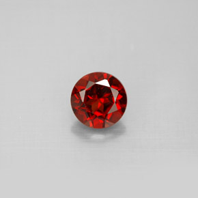 Granato Almandino Rosso scuro naturale da 1.20 ct, Taglio rotondo, VS