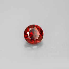 Granato Almandino Rosso scuro naturale da 1.20 ct, Taglio rotondo, VS