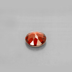 Granato Almandino Rosso scuro naturale da 0.78 ct, Taglio rotondo, VVS-VS