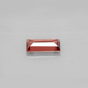 Granato Almandino Rosso arancione naturale da 0.84 ct, Taglio a baguette, VVS-VS