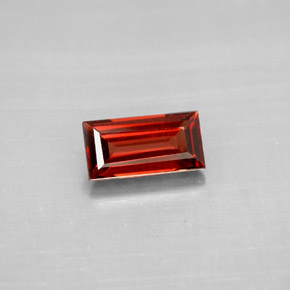 Granato almandino naturale rosso da 1,18 ct, baguette, VVS-VS
