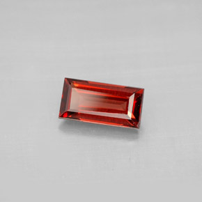 Granato almandino naturale rosso da 1,18 ct, baguette, VVS-VS
