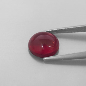 Granato Almandino Rosso scuro naturale da 3.60 ct, Trasparente, Trasparente/Traslucido