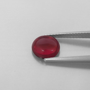 Granato almandino rosso intenso naturale da 2,32 ct, trasparente, trasparente/traslucido