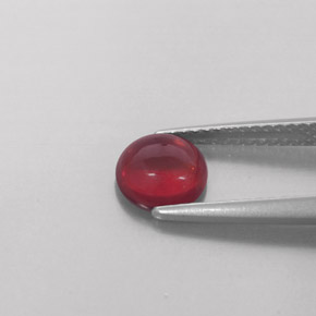 Granato Almandino Rosso scuro naturale da 1.31 ct, Trasparente, Trasparente/Traslucido