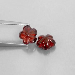 Granato almandino naturale rosso da 3,57 ct, trasparente, trasparente/traslucido
