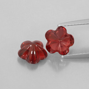 Granato almandino naturale rosso da  ct, trasparente, trasparente/traslucido