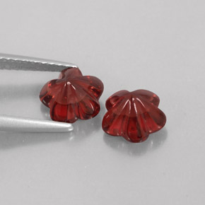 Gemme di granato almandino rosso scuro naturale da  ct, trasparente, trasparente/traslucido