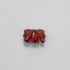 Granato Almandino Rosso scuro naturale da 1,87 ct, Trasparente, Trasparente/Traslucido