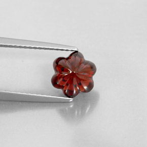 Granato Almandino Rosso scuro naturale da 2.63 ct, Trasparente, Trasparente/Traslucido