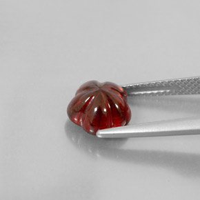 Granato almandino naturale rosso da 3,15 ct, trasparente, trasparente/traslucido