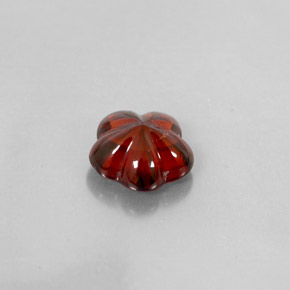 Granato Almandino Rosso scuro naturale da 3.36 ct, Trasparente, Trasparente/Traslucido