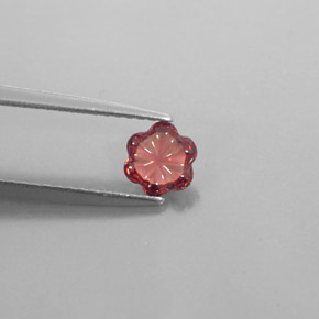 Granato Almandino Rosso scuro naturale da 0.61 ct, Trasparente, Trasparente/Traslucido
