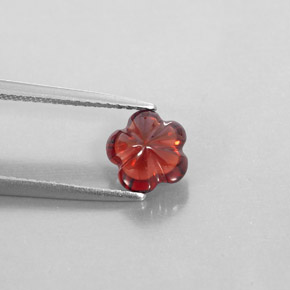 Granato Almandino Rosso scuro naturale da 1.73 ct, Trasparente, Trasparente/Traslucido
