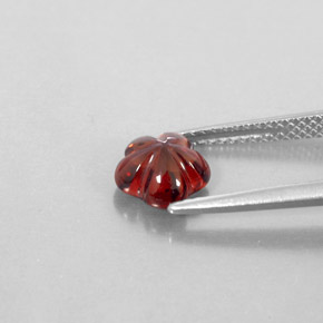 Granato Almandino Rosso scuro naturale da 1.73 ct, Trasparente, Trasparente/Traslucido