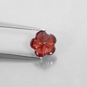 Granato almandino naturale rosso da 1,83 ct, trasparente, trasparente/traslucido