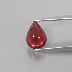 Granato Almandino Rosso scuro naturale da 1.38 ct, Trasparente, Trasparente/Traslucido