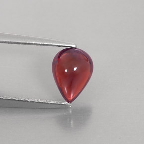 Granato Almandino Rosso scuro naturale da 1.38 ct, Trasparente, Trasparente/Traslucido