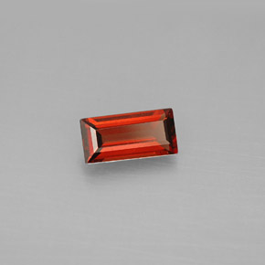 Granato almandino naturale rosso da 0,91 ct, baguette, VVS-VS
