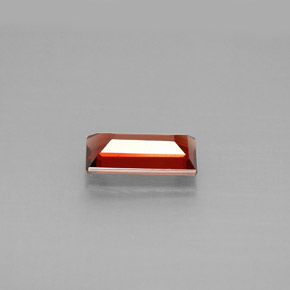 Granato almandino naturale rosso da 0,91 ct, baguette, VVS-VS