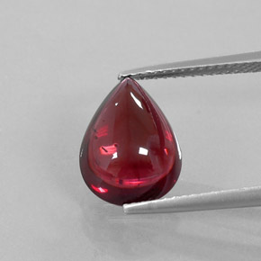 Granato Almandino Rosso scuro naturale da 4.76 ct, Trasparente, Trasparente/Traslucido