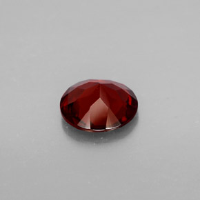 Granato Almandino Rosso scuro naturale da 1.24 ct, Taglio rotondo, VVS-VS