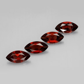 Granato almandino naturale rosso da  ct, marchesa, VVS-VS