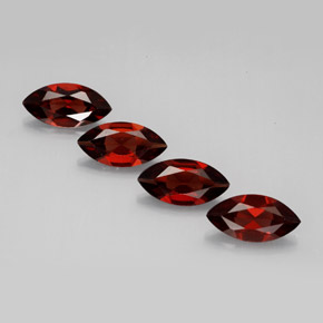Granato almandino naturale rosso da  ct, marchesa, VVS-VS
